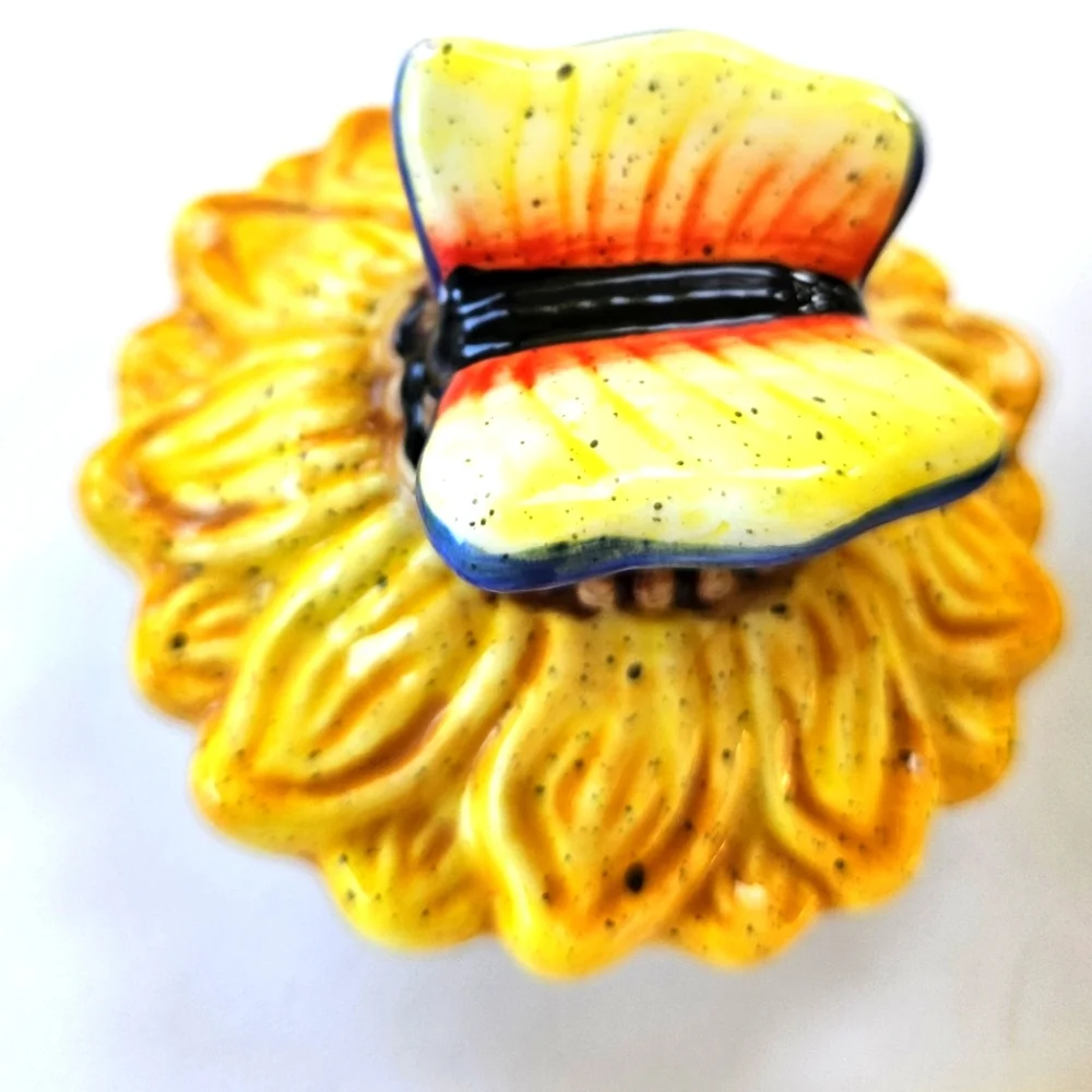 Beautiful Sunflower Teapot Clock - Picture 6 of 11